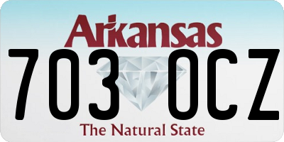 AR license plate 703OCZ