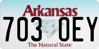 AR license plate 703OEY