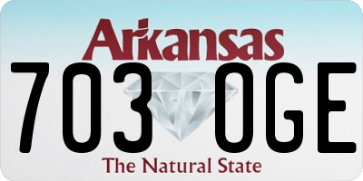 AR license plate 703OGE