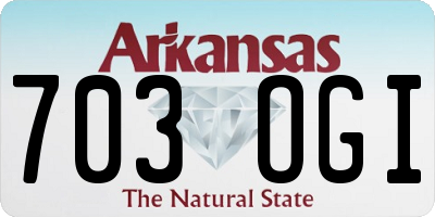 AR license plate 703OGI