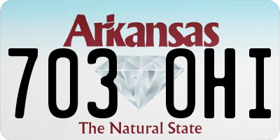 AR license plate 703OHI