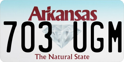 AR license plate 703UGM