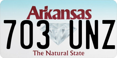 AR license plate 703UNZ