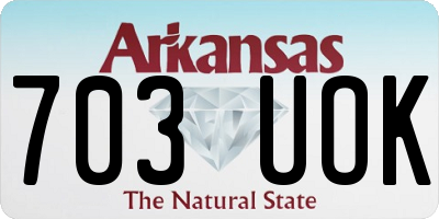 AR license plate 703UOK