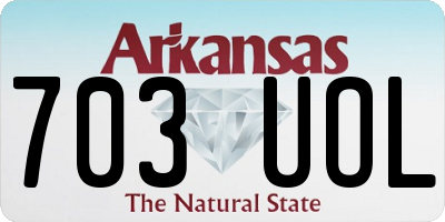 AR license plate 703UOL