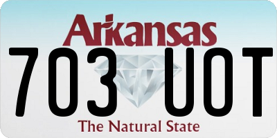 AR license plate 703UOT