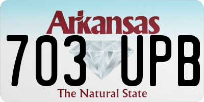 AR license plate 703UPB