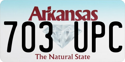 AR license plate 703UPC