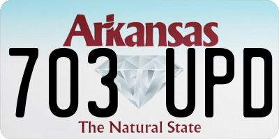 AR license plate 703UPD