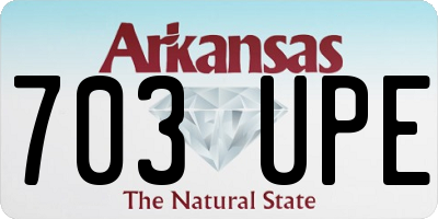 AR license plate 703UPE