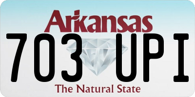 AR license plate 703UPI