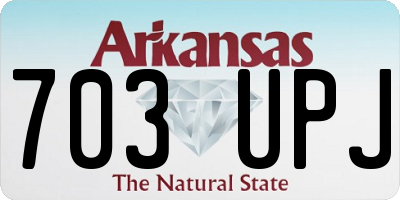 AR license plate 703UPJ