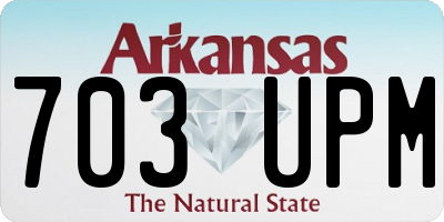 AR license plate 703UPM