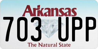 AR license plate 703UPP