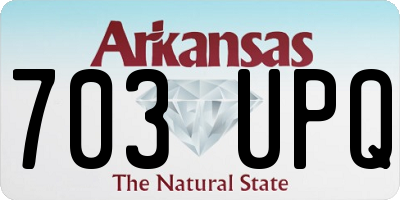 AR license plate 703UPQ