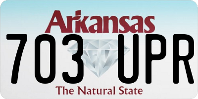 AR license plate 703UPR