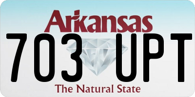 AR license plate 703UPT
