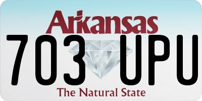 AR license plate 703UPU