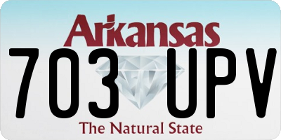 AR license plate 703UPV