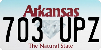 AR license plate 703UPZ