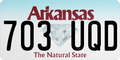 AR license plate 703UQD