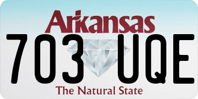 AR license plate 703UQE