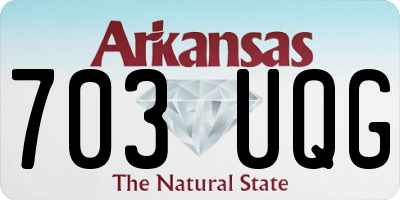 AR license plate 703UQG