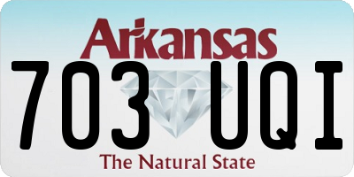 AR license plate 703UQI