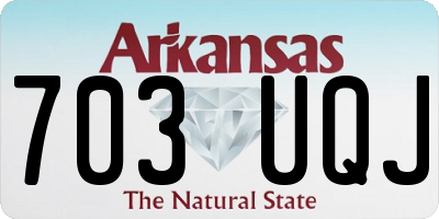 AR license plate 703UQJ