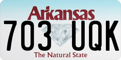 AR license plate 703UQK
