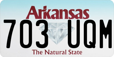 AR license plate 703UQM