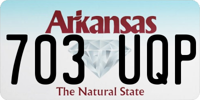 AR license plate 703UQP