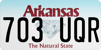 AR license plate 703UQR
