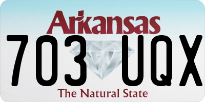 AR license plate 703UQX
