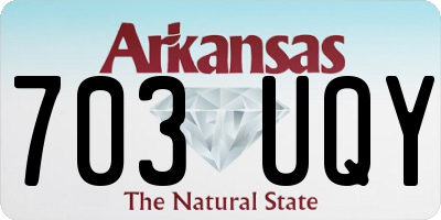 AR license plate 703UQY