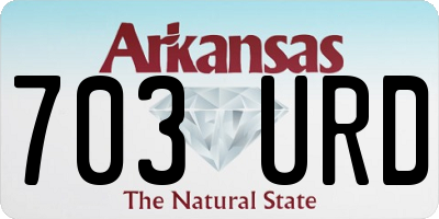 AR license plate 703URD