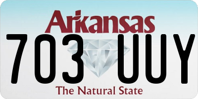 AR license plate 703UUY