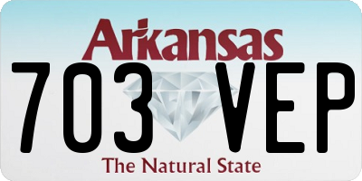 AR license plate 703VEP