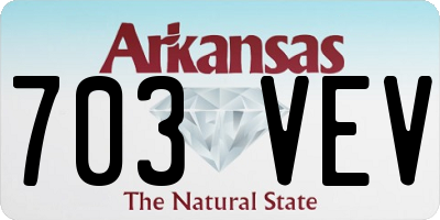 AR license plate 703VEV