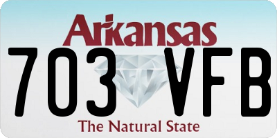 AR license plate 703VFB