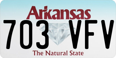 AR license plate 703VFV