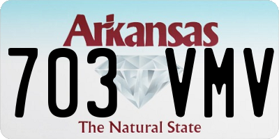 AR license plate 703VMV