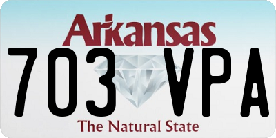 AR license plate 703VPA