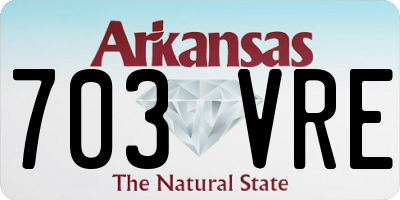 AR license plate 703VRE