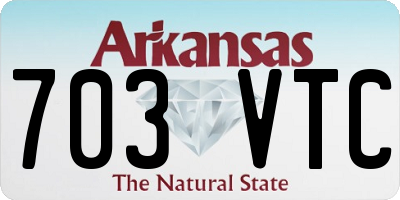 AR license plate 703VTC