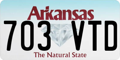 AR license plate 703VTD