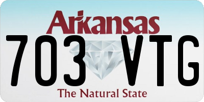 AR license plate 703VTG