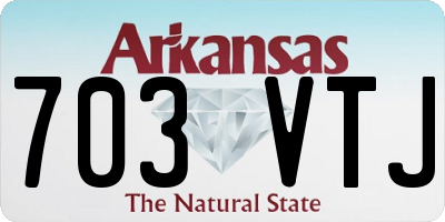 AR license plate 703VTJ