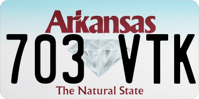AR license plate 703VTK