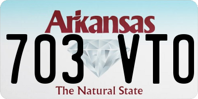 AR license plate 703VTO